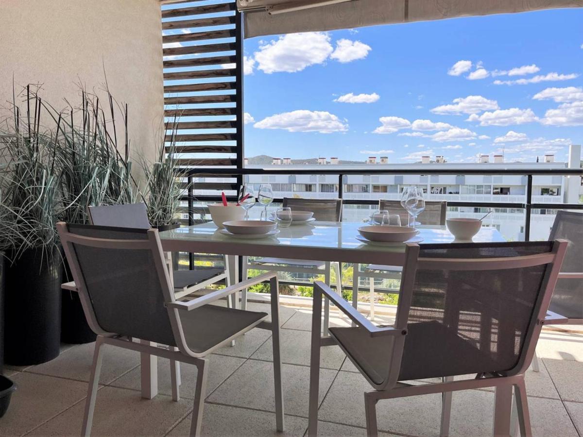 Charmant T2 Climatise Avec Grande Terrasse, Piscine Et Parking Privatif, Proche Plage Et Commerces. - Fr-1-251-441 Ле-Лаванду Экстерьер фото